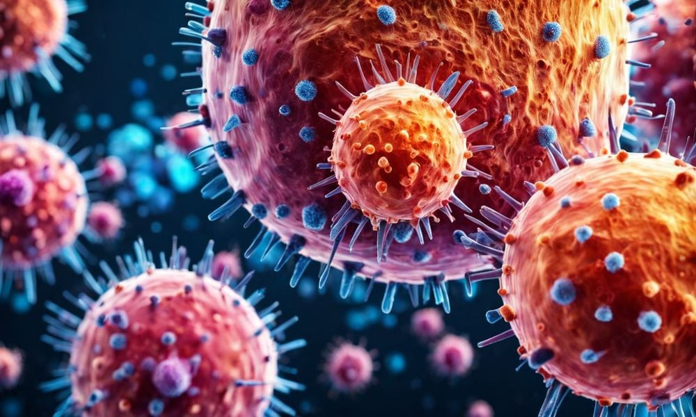 Hình ảnh chụp X-quang hoặc CT phổi cho thấy khối u