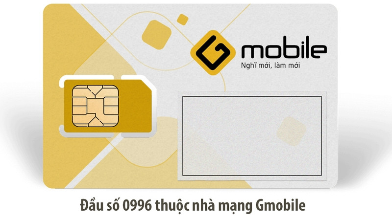 Hình ảnh điện thoại với đầu số 0996 thuộc nhà mạng Gmobile