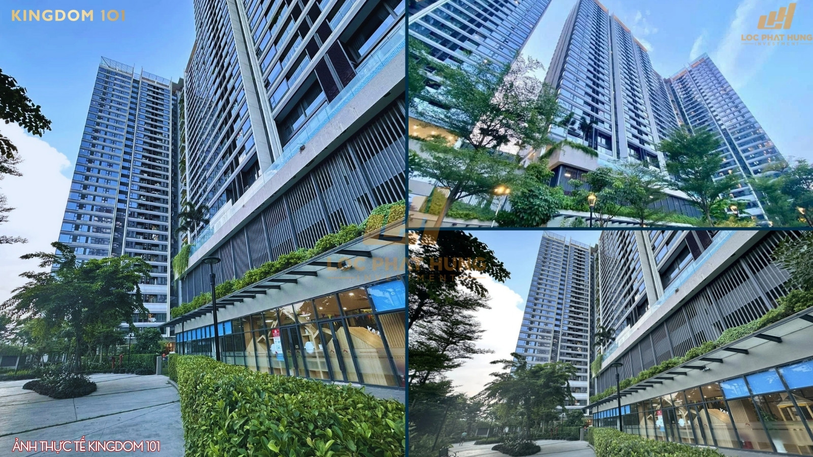 Hình ảnh thực tế bên ngoài dự án chung cư Kingdom 101 Quận 10 đã hoàn thiện
