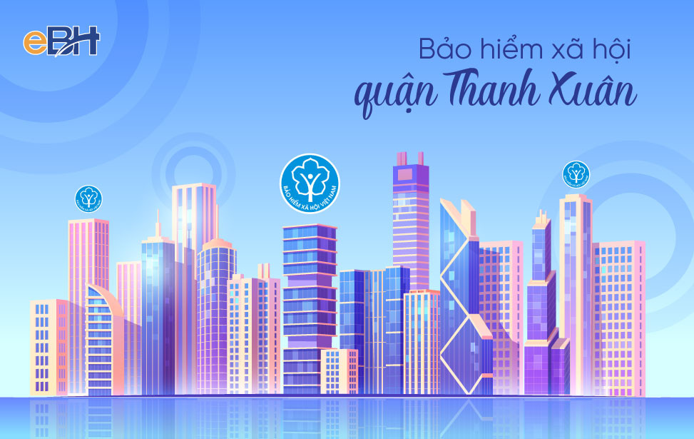 Hình ảnh trụ sở Bảo hiểm xã hội quận Thanh Xuân tại Hà Nội, thể hiện vị trí cơ quan BHXH quan trọng