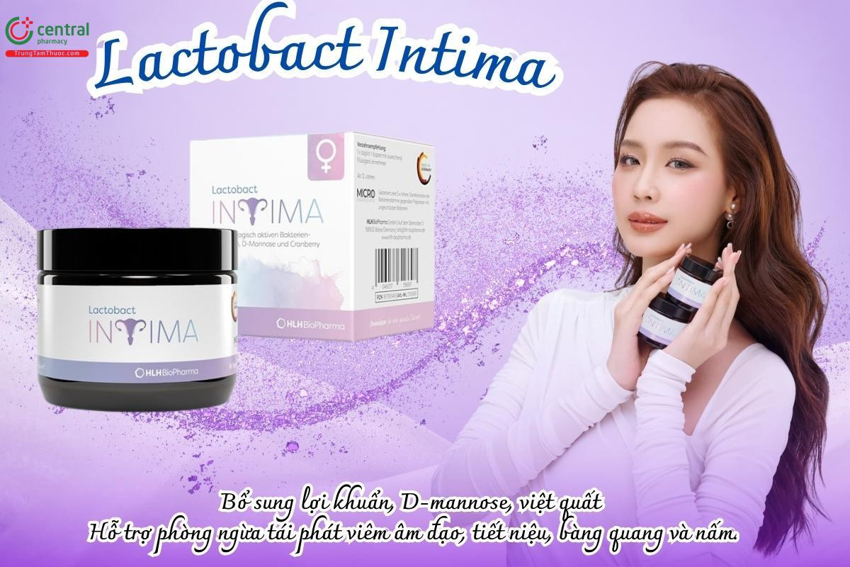 Hộp Lactobact Intima và vỉ viên nang