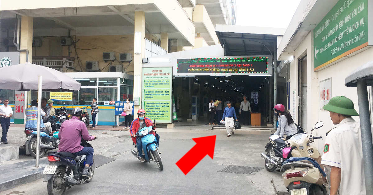 Khu vực đăng ký khám bệnh thần kinh tại Bệnh viện Bạch Mai