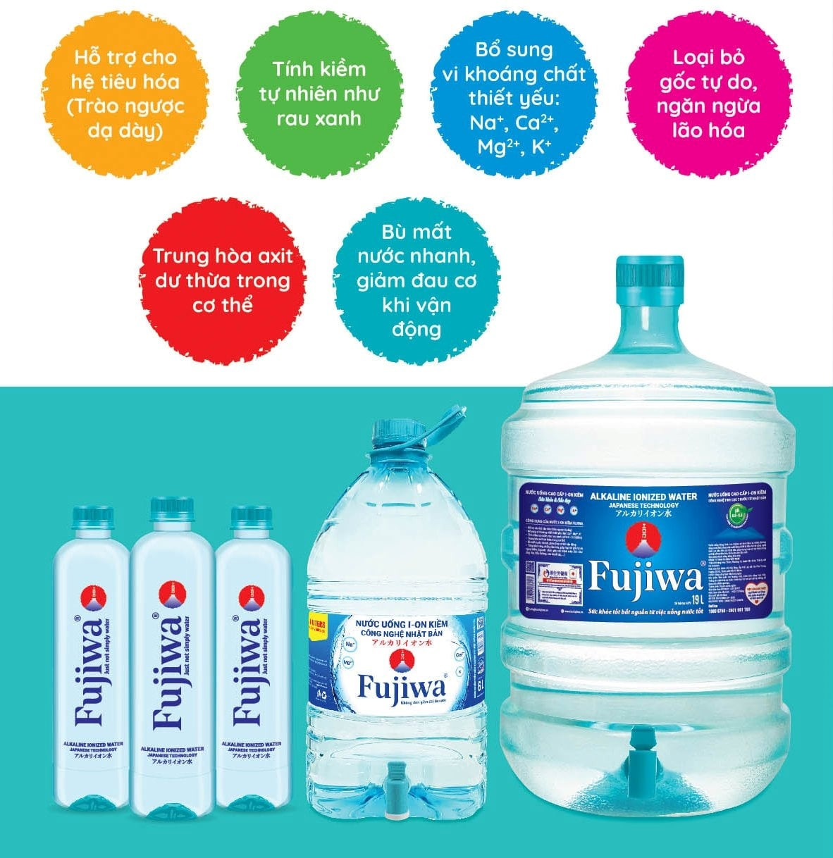 Lợi ích sức khỏe khi dùng nước ion kiềm Fujiwa
