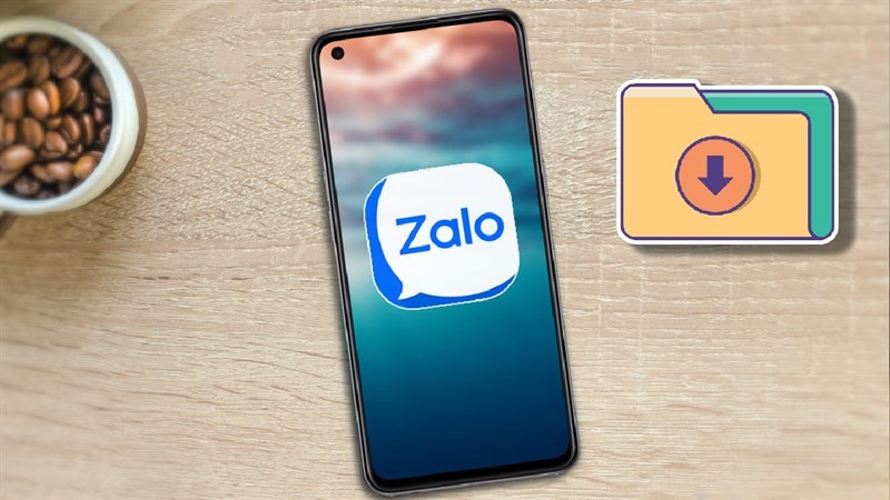 Màn hình Zalo hiển thị biểu tượng file và cuộc trò chuyện.