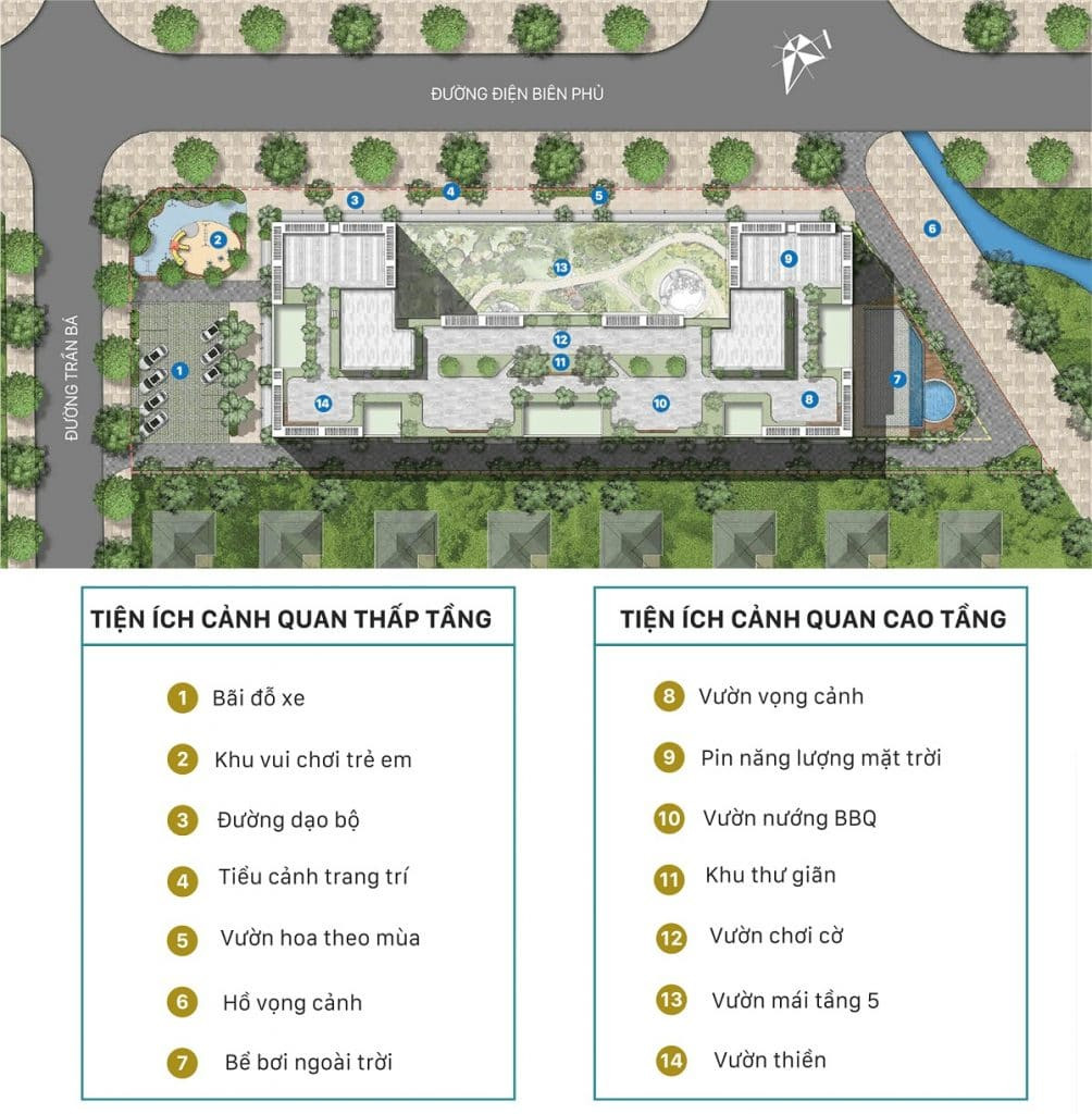 Mặt bằng tiện ích chung cư EcoLife Riverside Quy Nhơn