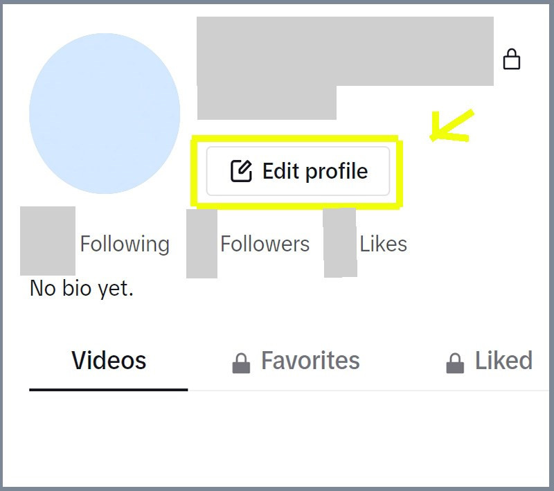 Nút chỉnh sửa hồ sơ để thay đổi tên TikTok ở đâu trên website
