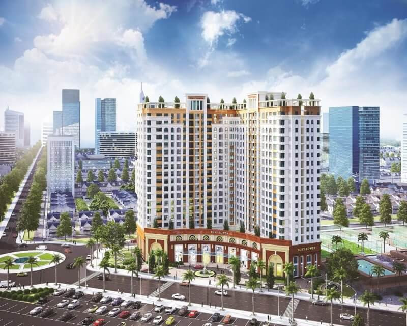 Phối cảnh tổng thể chung cư Tô Ký Tower Quận 12