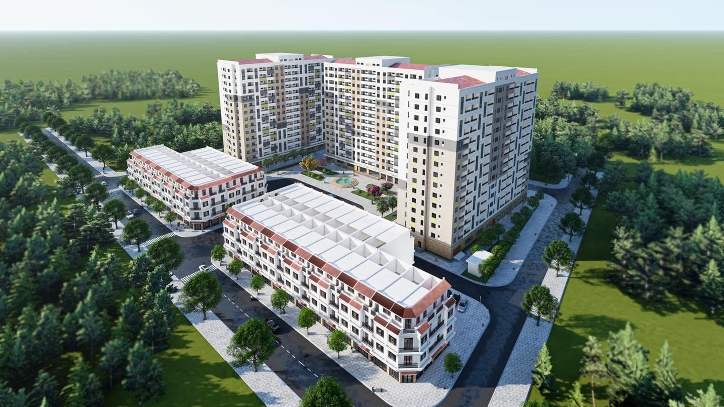 Đánh Giá Toàn Diện Chung Cư Tân Thành 2 Thanh Hóa Phối cảnh tổng thể khu chung cư Tân Thành tại Thanh Hóa