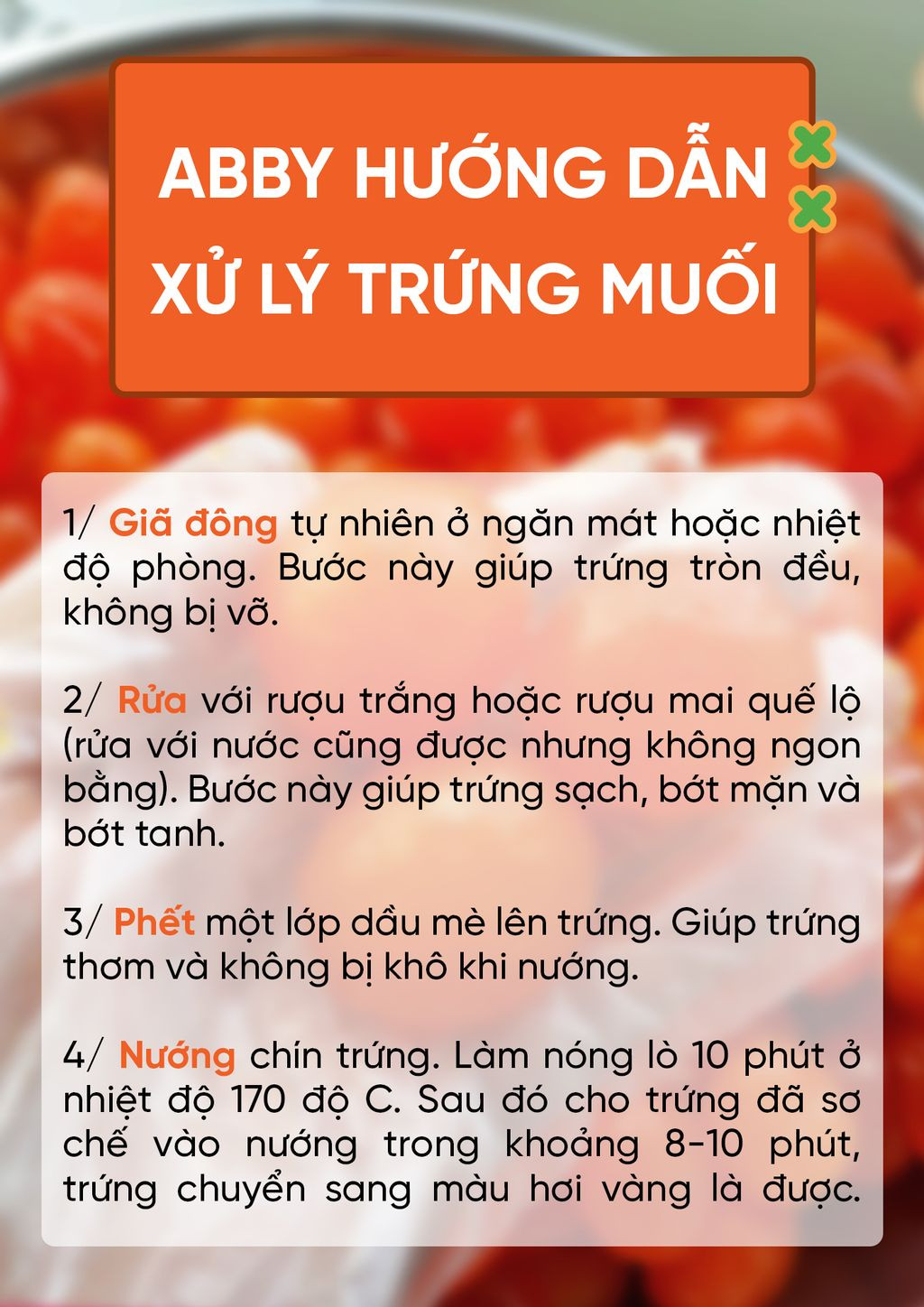 Quy trình xử lý trứng muối