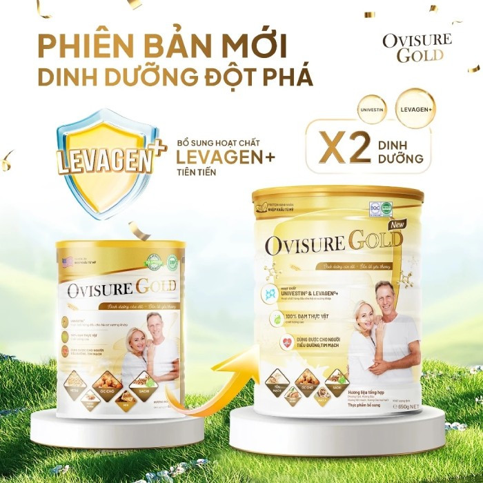 sữa hạt ovisure gold phiên bản mới hỗ trợ xương khớp