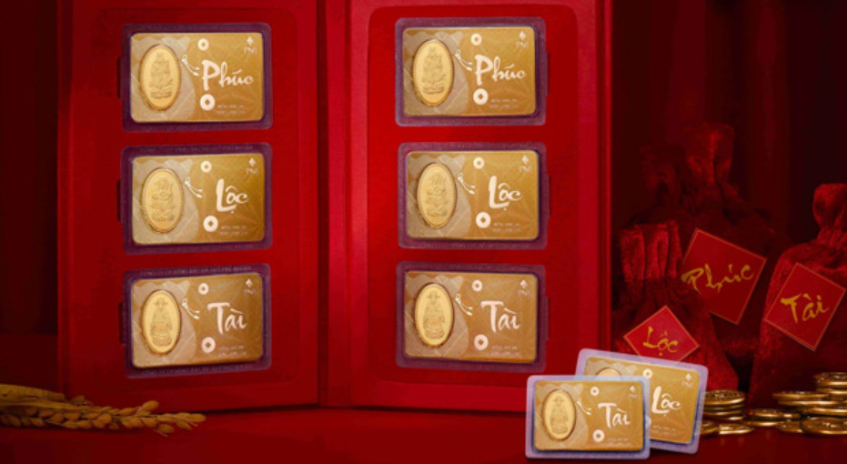 Thanh vàng miếng PNJ sáng bóng, biểu tượng của sự đầu tư an toàn và chất lượng cao tại các điểm mua vàng PNJ.