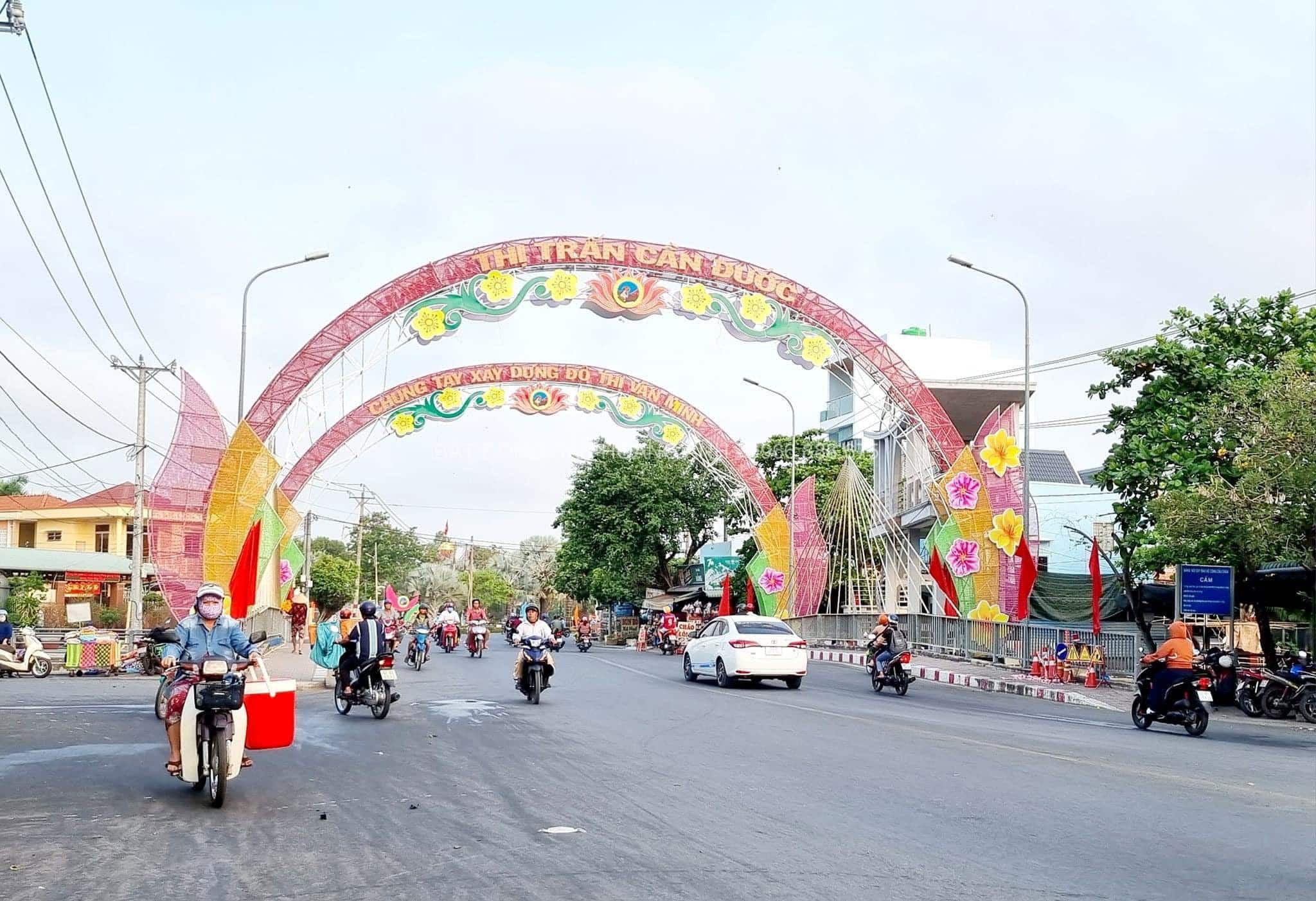 Xác định chính xác **cần đước là ở đâu** Thị trấn Cần Đước sầm uất