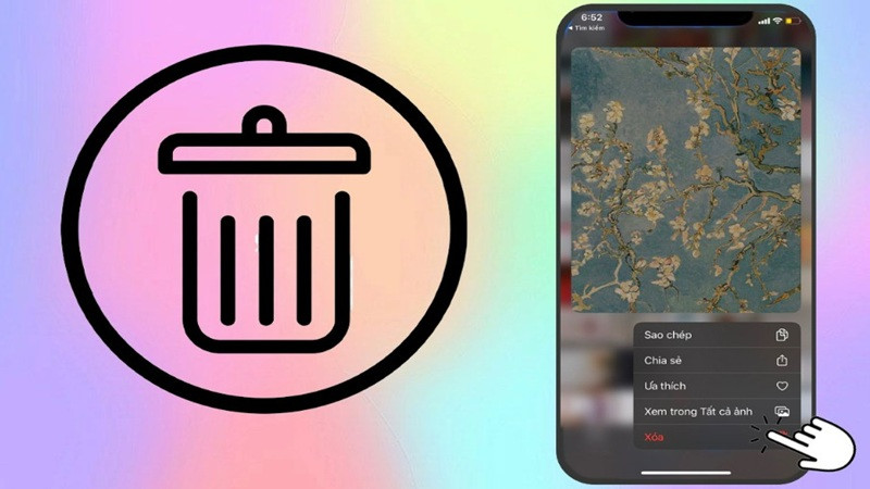 Thùng rác ảnh trên iPhone ở đâu