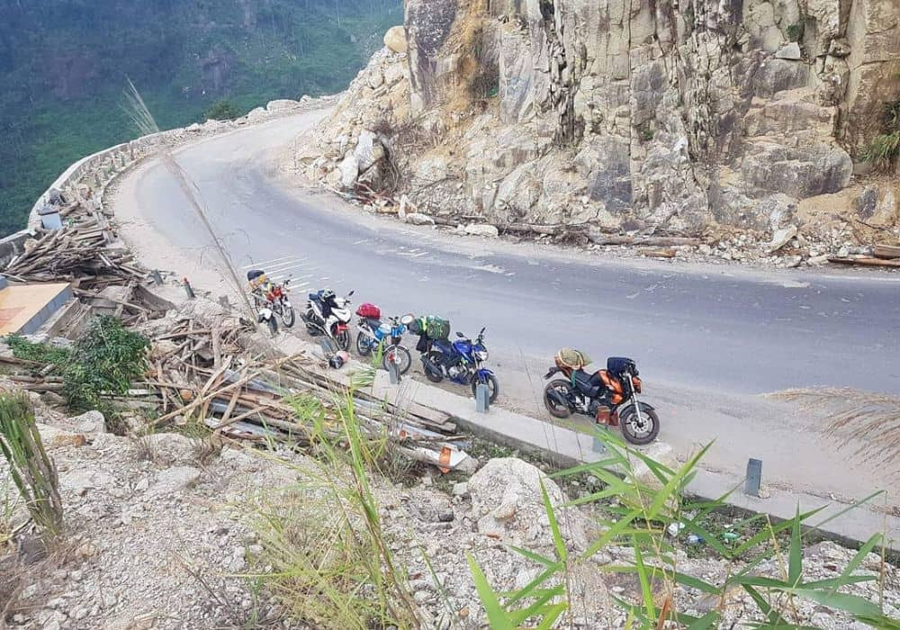 Toàn cảnh đèo Khánh Lê trên QL27C, tuyến đường đi Đà Lạt Nha Trang