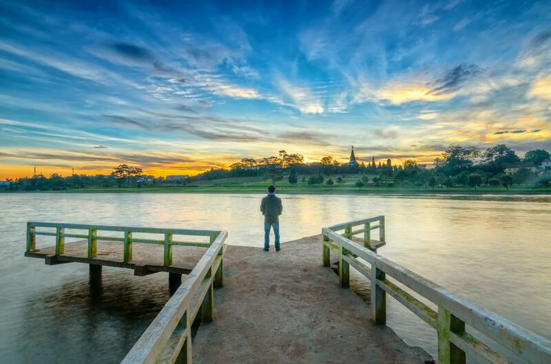 Tổng quan Hồ Xuân Hương từ trên cao