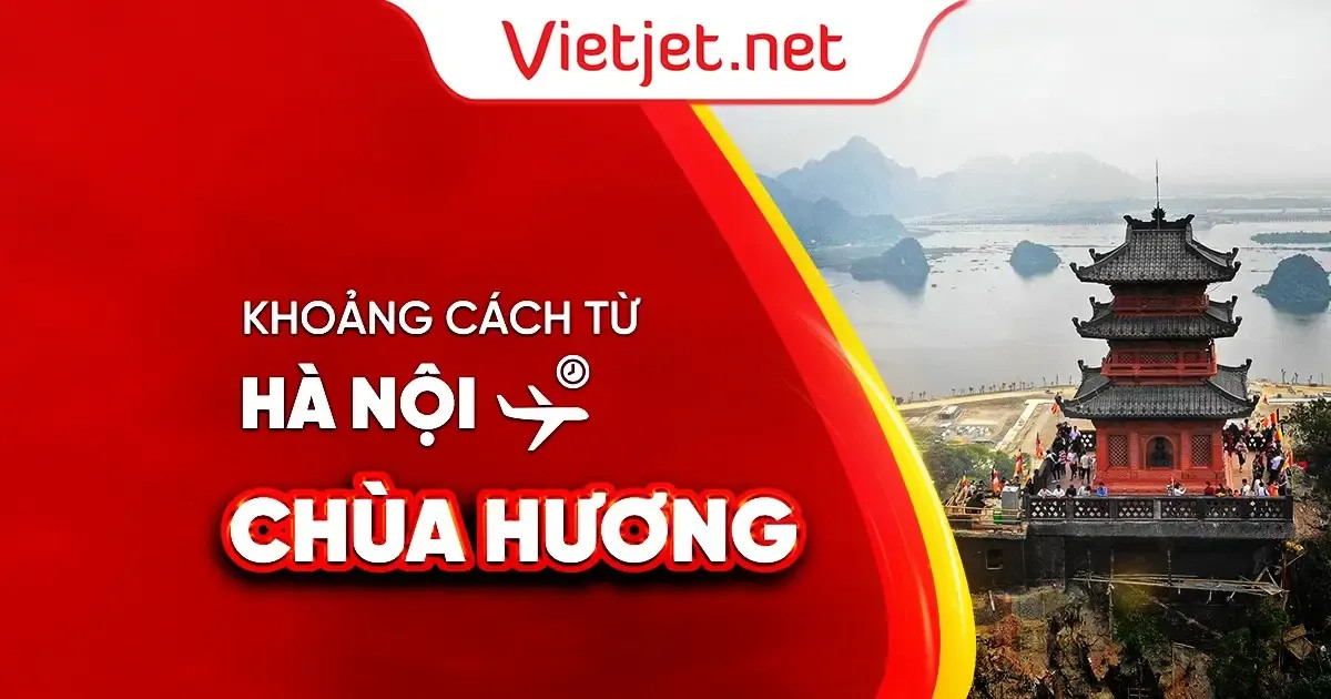 Tổng quan khoảng cách từ Hà Nội đến Chùa Hương trên bản đồ
