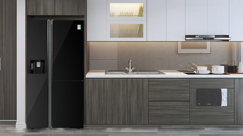 Tủ lạnh Hitachi Inverter 569 lít R-MX800GVGV0 GBK sang trọng