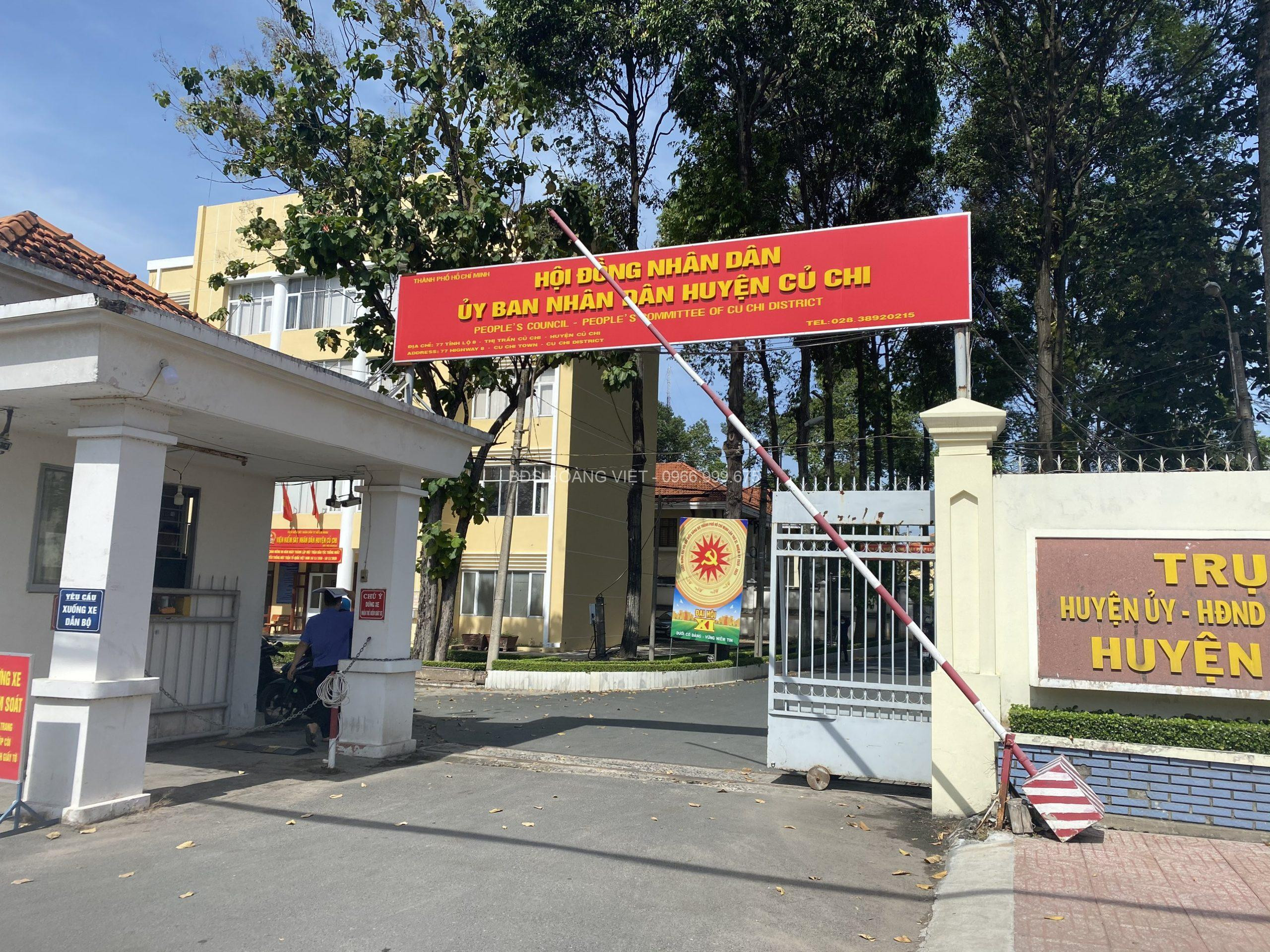 Ủy ban nhân dân huyện Củ Chi, trung tâm hành chính của địa phương, thể hiện sự phát triển của khu vực Củ Chi