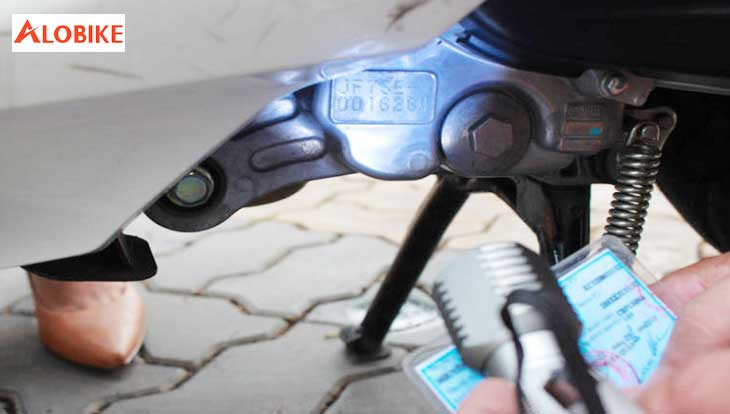 Vị trí số khung xe SH Việt Nam