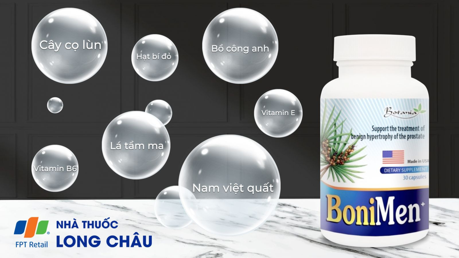 Viên uống Bonimen hỗ trợ sức khỏe tuyến tiền liệt cho nam giới, tìm hiểu bonimen mua ở đâu mới là hàng thật