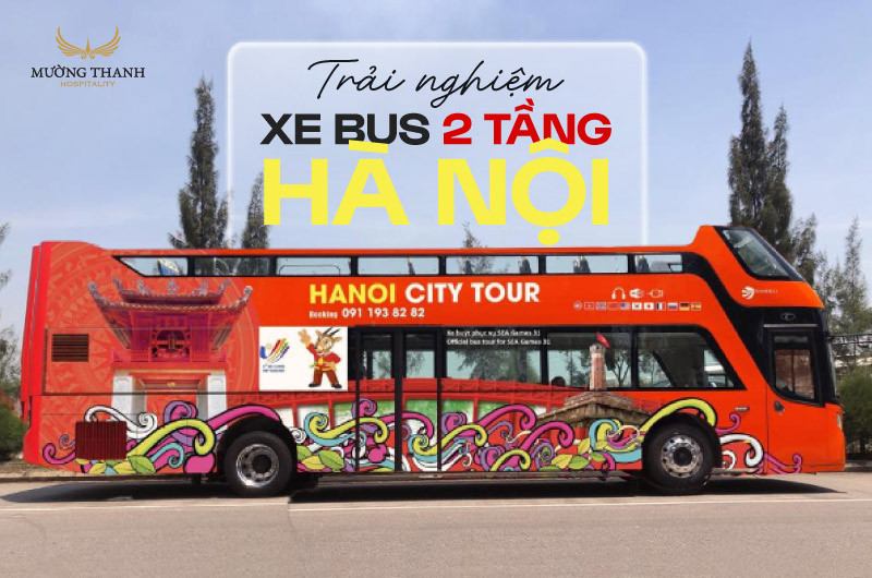 Xe buýt 2 tầng Hà Nội chụp từ trên cao