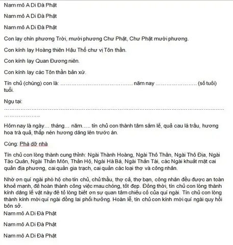Bài Khấn Lễ Tạ Nhà Cũ: Hướng Dẫn Chi Tiết Và Chuẩn Nghi Thức