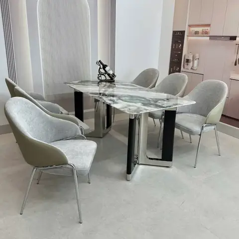 Bộ Bàn Ăn 6 Ghế Mặt Đá Hiện Đại Cao Cấp – Thiết Kế Sang Trọng & Tinh Tế Bộ Bàn Ăn 6 Ghế Mặt Đá Hiện Đại Cao Cấp – Thiết Kế Sang Trọng & Tinh Tế