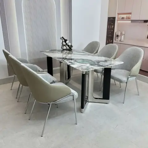 Bộ Bàn Ăn 6 Ghế Mặt Đá Hiện Đại Cao Cấp – Thiết Kế Sang Trọng & Tinh Tế Bộ Bàn Ăn 6 Ghế Mặt Đá Hiện Đại Cao Cấp – Thiết Kế Sang Trọng & Tinh Tế