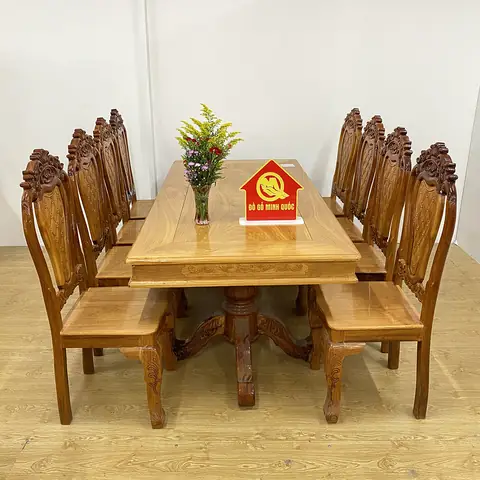 Bàn Ăn Gỗ Căm Xe