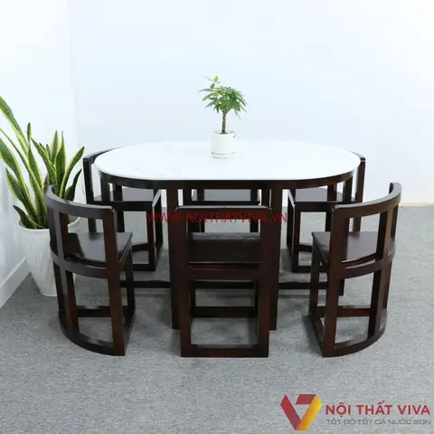 Bàn Ăn Thông Minh Xếp Gọn Tphcm Hình Oval