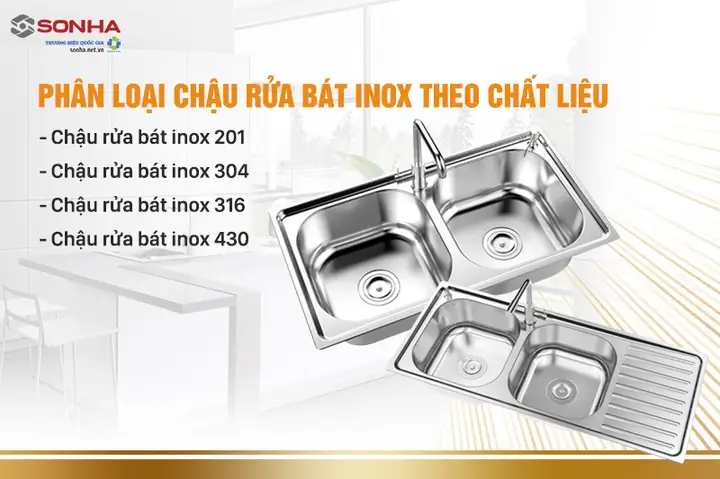Phân Loại Theo Chất Liệu Chậu Rửa Bát