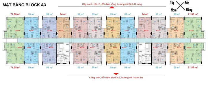 Mặt Bằng Dự Án Sunview Town