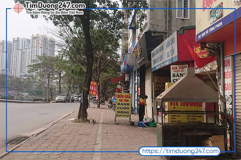 Bản đồ khu vực phố Vũ Tông Phan, quận Thanh Xuân, Hà Nội