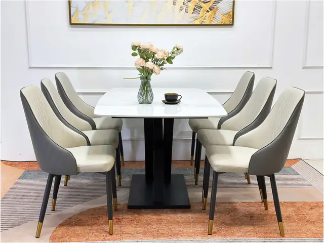 Mẫu Bộ Bàn Ăn 6 Ghế Gỗ Sồi Đẹp