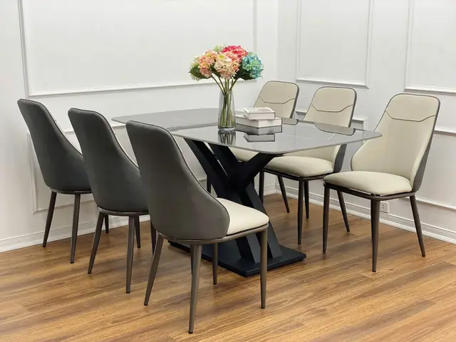 Bộ Bàn Ăn 6 Ghế Hiện Đại