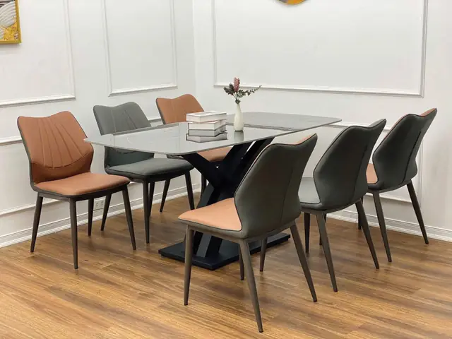 Mẫu Bàn Ăn 6 Ghế Thông Minh