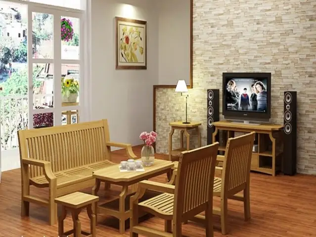 Bàn Ghế Gỗ Phòng Khách Giá Dưới 7 Triệu Bàn Ghế Gỗ Phòng Khách Giá Dưới 7 Triệu