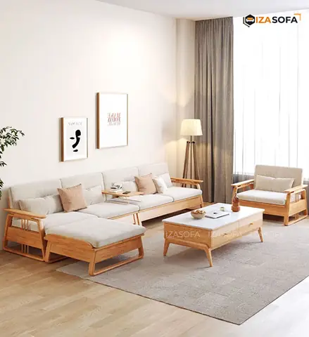 Bộ Ghế Sofa Gỗ Phong Cách Kiểu Nhật