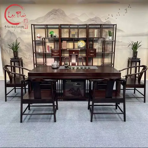 Bàn Ghế Gỗ Uống Trà