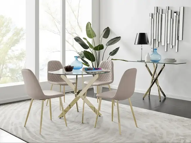 Bộ Bàn Ghế Uống Nước Văn Phòng Mặt Kính