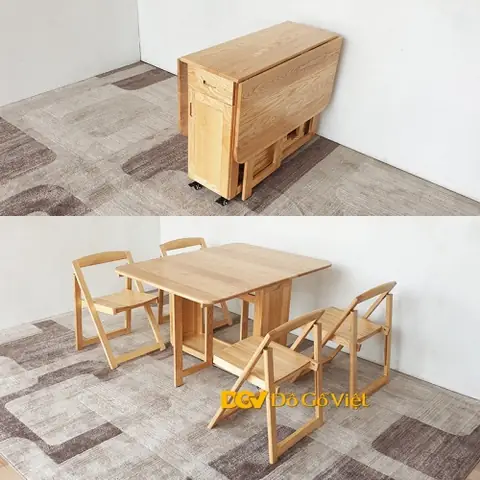 Bàn Gỗ Gấp Thông Minh: Hướng Dẫn Chọn Và Tối Ưu Không Gian