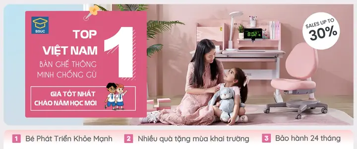 Bàn Ghế Chống Gù - Menu Banner