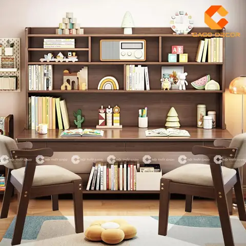 Top 20 Mẫu Bàn Học Gỗ Sồi Đẹp, Bền, Được Ưa Chuộng 2025