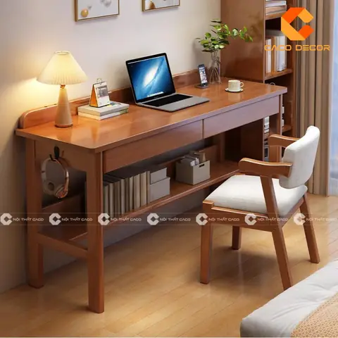 Top Mẫu Bàn Học Gỗ Sồi Đẹp Được Ưa Chuộng Nhất