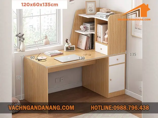 Bàn Học Liền Giá Sách Đà Nẵng Có Những Chất Liệu Nào?