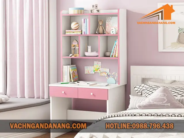 Bàn Học Liền Giá Sách Giúp Tiết Kiệm Không Gian Hiệu Quả