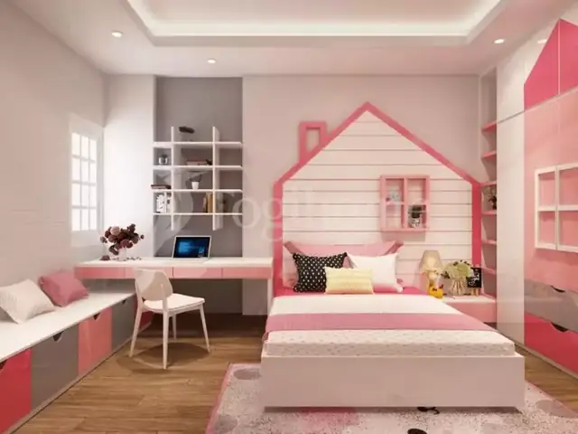 Mẫu Bàn Học Màu Hồng Với Những Chi Tiết Dễ Thương Cho Bé Gái Mẫu Bàn Học Màu Hồng Với Những Chi Tiết Dễ Thương Cho Bé Gái