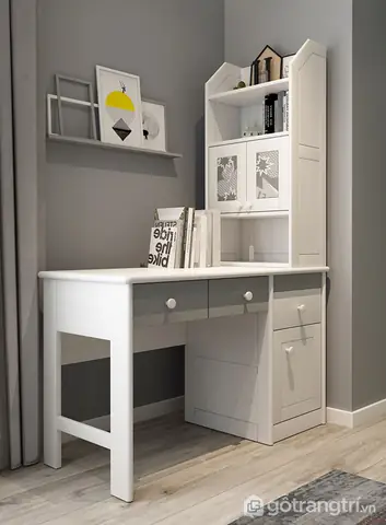 Bàn Phong Cách Hàn Quốc Màu Trắng Độc Đáo