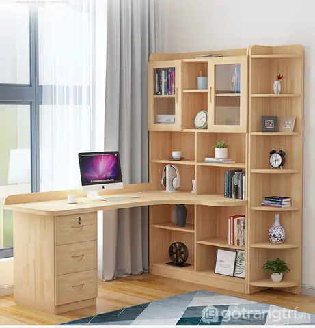 Ưu Điểm Nổi Bật Của Bàn Học Liền Giá Sách Tiện Lợi Cho Bé Ghs-4952