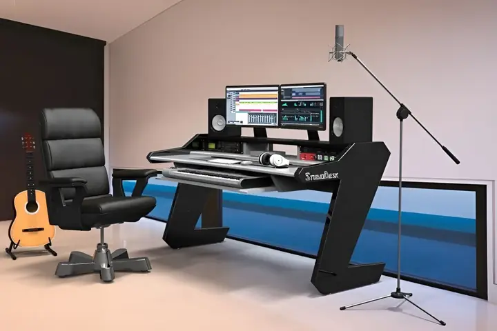 Bàn Làm Việc Phòng Thu Chân Sắt